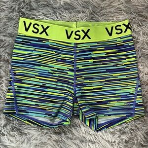 Victoria's Secret Neon Striped Athletic Shorts